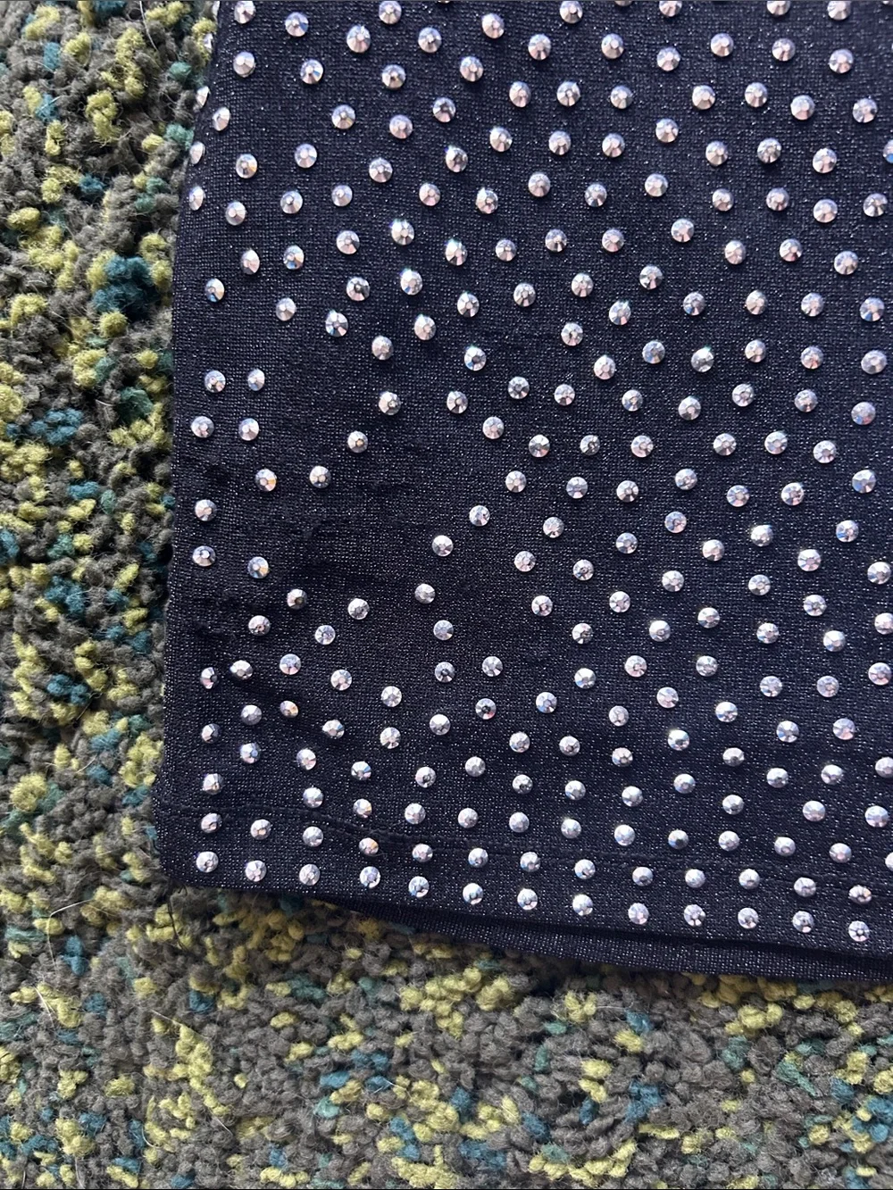 Vintage Symphony Rhinestoned Backless Minidress - Picture 3 of 7